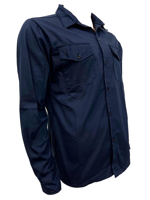 Camisa de trabajo gabardina azul - Imagen 2