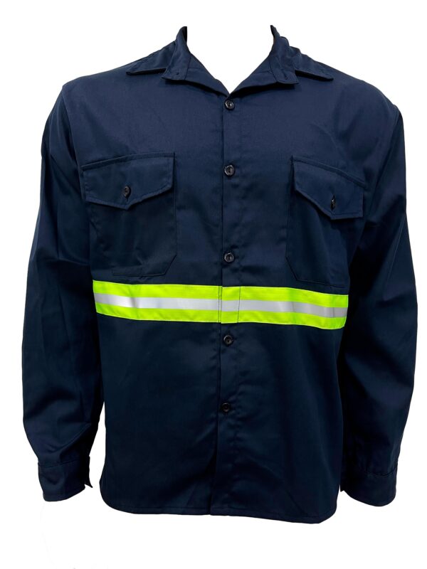 Camisa de trabajo Azul  Arco eléctrico clase II e Ignífugo - Imagen 2