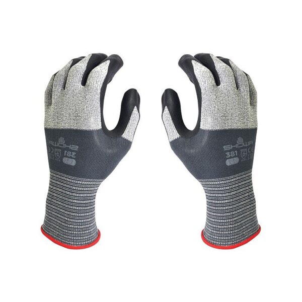 Guantes De Trabajo Showa 381 Palma Nitrilo