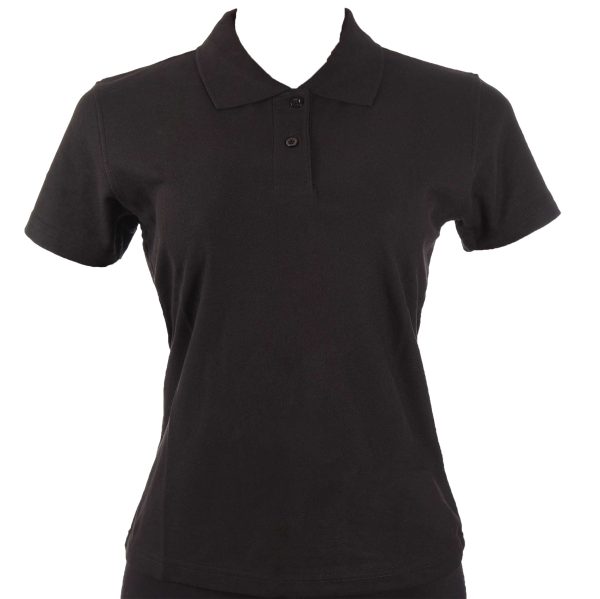 Remera Tipo Polo Negra DAMA