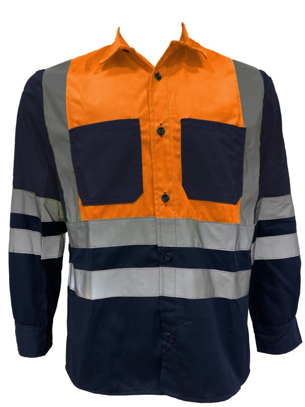 Camisa de trabajo hi- viz naranja