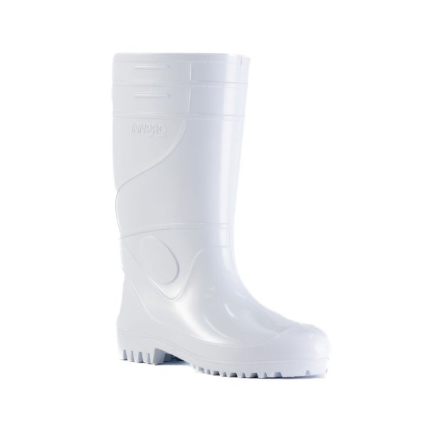 Bota Blanca de PVC Sin Puntera