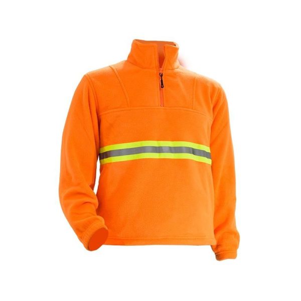 Buzo Polar Con Reflectivos Pindo Naranja